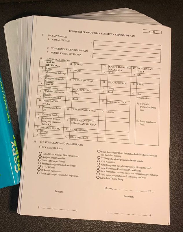 Gambar berita Formulir Administrasi Kependudukan Sesuai Permendagri Nomor 6 Tahun 2026