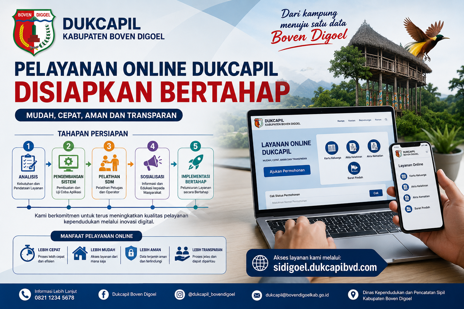 Gambar berita Pelayanan Online Dukcapil Disiapkan Bertahap