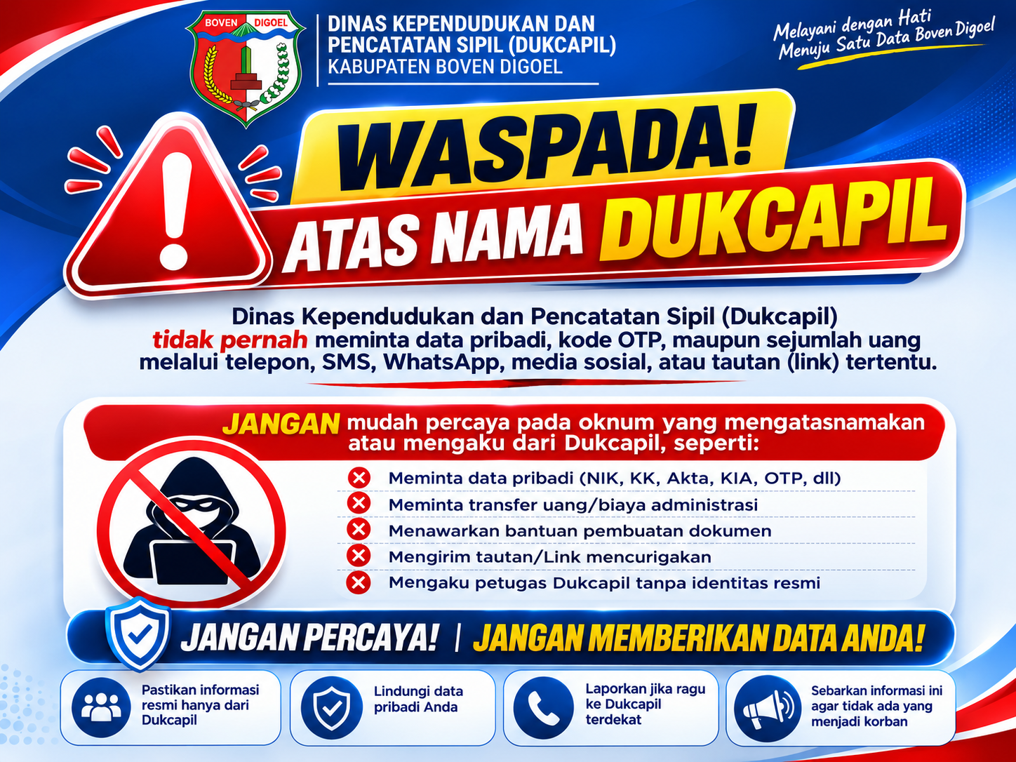 Gambar berita Waspada Penipuan yang Mengatasnamakan Dukcapil